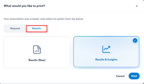 How to print & send lab results 3