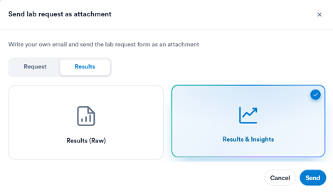 How to print & send lab results 4