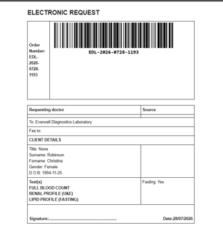 How to print & send lab results 6