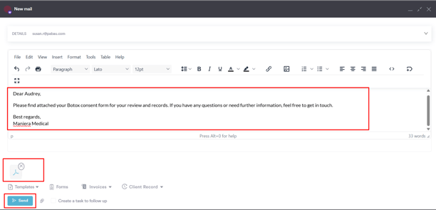How to send documents to clients via email4