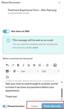 How to share documents securely through client portal 12