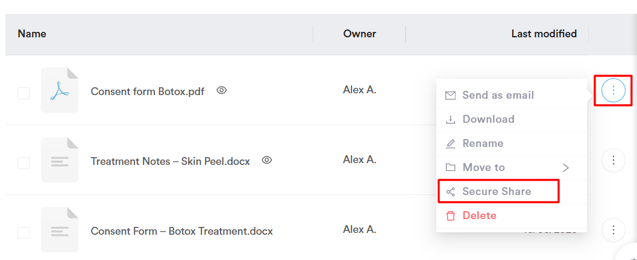 How to share documents securely via tthe client portal - last photo