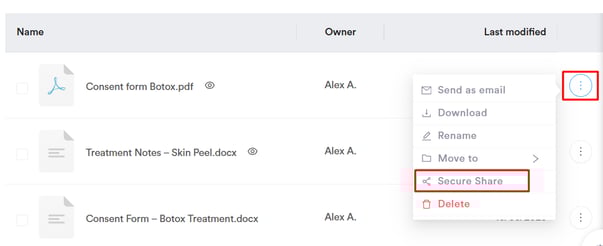 How to share documents securely via tthe client portal 44