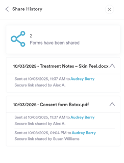 How to share forms securely through the client card5