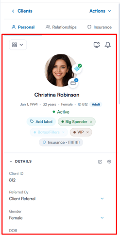 Overview of Clients and Client Card 6