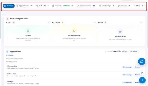 Overview of Clients and Client Card 8