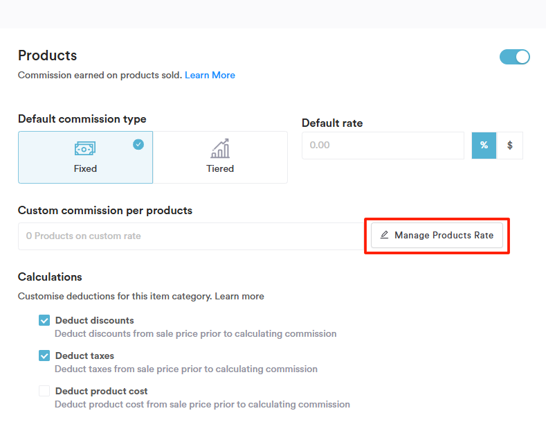 How to Set Up Custom Product Commissions