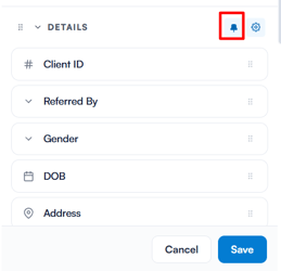 customize the side-bar in client card 4