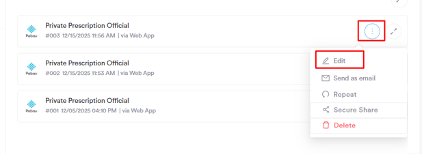 prescriptions update 1