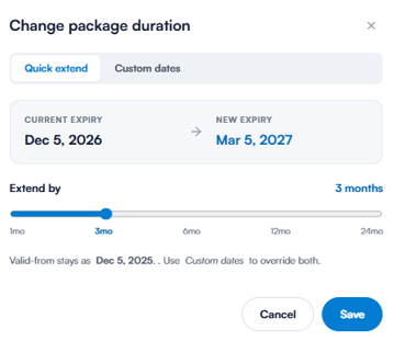 quick-extend-package