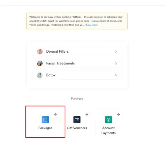 How Clients Can Book a Package via Online Bookings_1