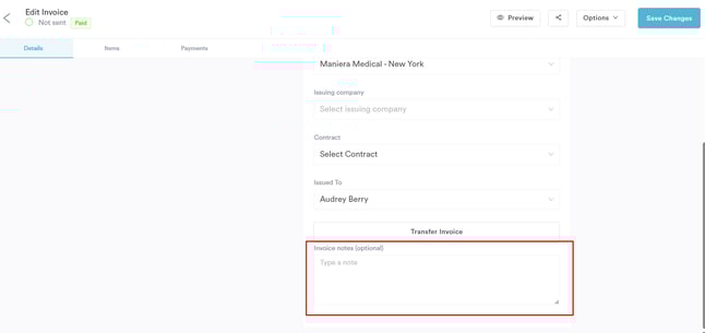 How to Add a Note to an Existing Invoice44