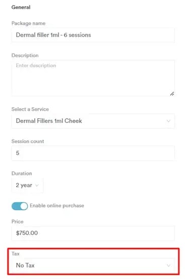 How to Assign Taxes to Packages_2
