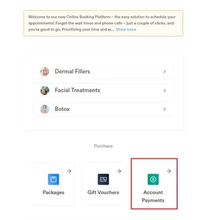 How to Purchase Account Payment via Online Bookings_1