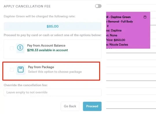How to Redeem a Package Session when Clients Cancel or No-show