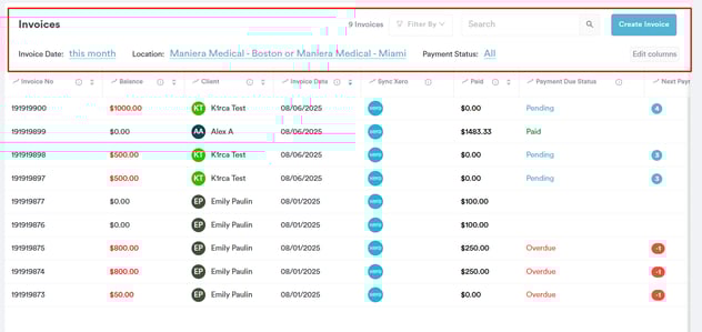 Understanding the Invoices Page2
