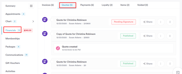enable payments in quotes 4