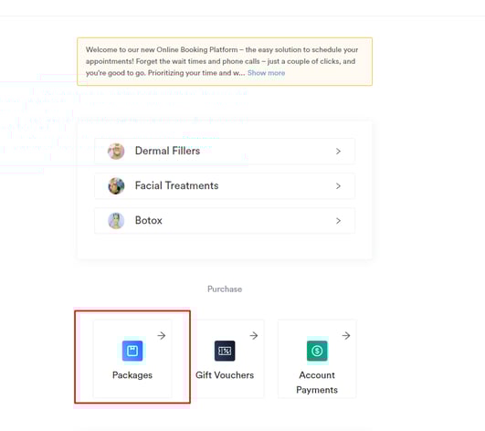 How to Purchase a Package via Online Bookings_3
