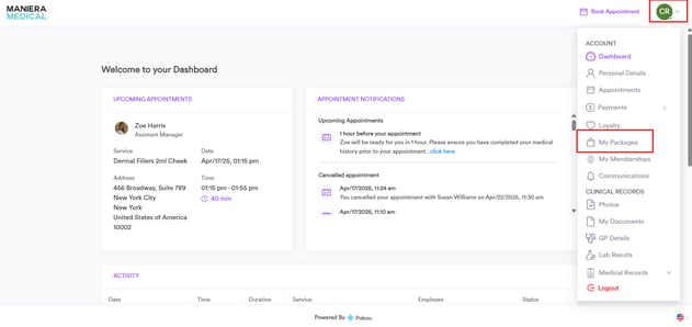 How to View Your Purchased Packages_2