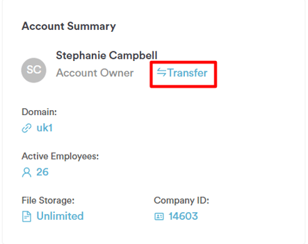 how to transfer account ownership 111