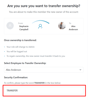 how to transfer account ownership 3