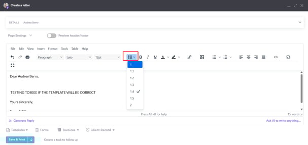 How  to create a letter 111