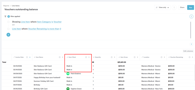 How to Find the Voucher Code Sold to a Walk-In Client_2