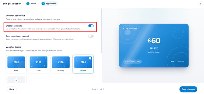 enable voucher online