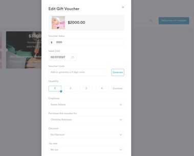 voucher selling update