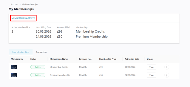 How to View and Manage Memberships in the Client Portal 2