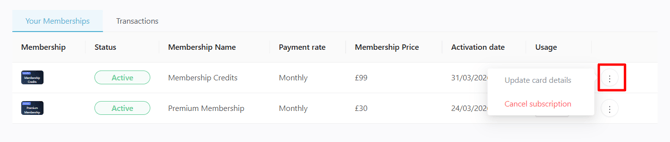 How to View and Manage Memberships in the Client Portal 5