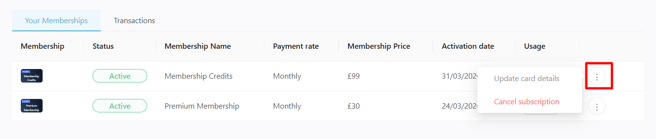 How to View and Manage Memberships in the Client Portal 5