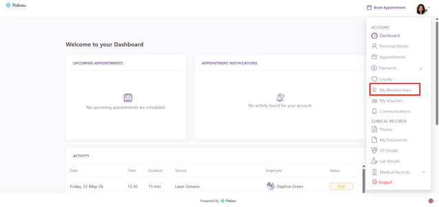 How to View and Manage Memberships in the Client Portal 7