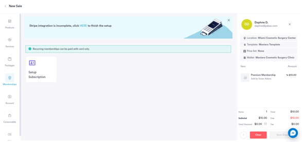 How to create memberships from Point of Sale 3