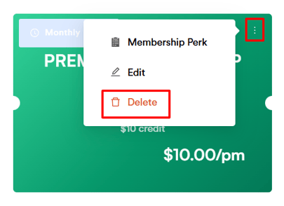 How to delete a membership 2