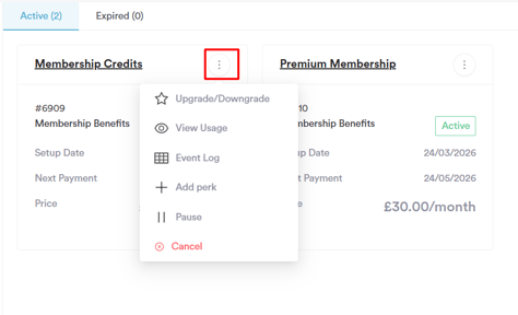 How to manage memberships 2