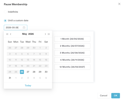 How to pause a membership 4