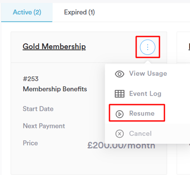 how to resume a membership new 1