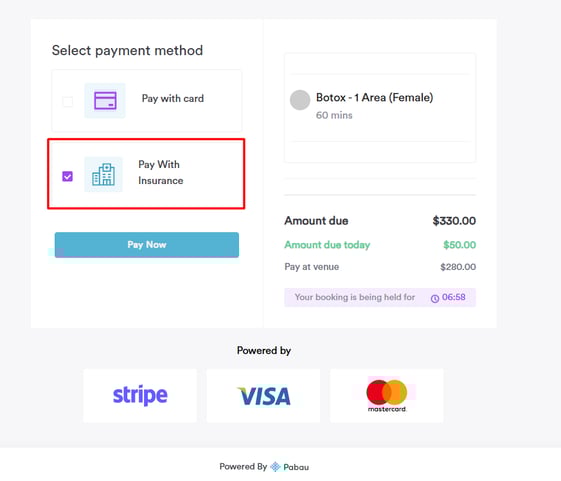 How Clients Can Pay With Insurance When Booking Online5