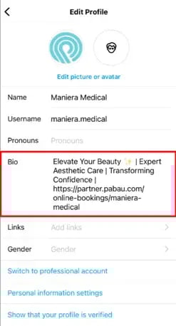 How to Add Your Online Bookings Link on Instagram_7