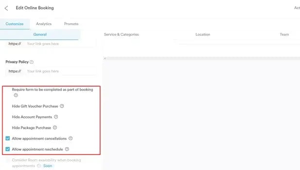 How to Customize the General Online Booking Settings_6