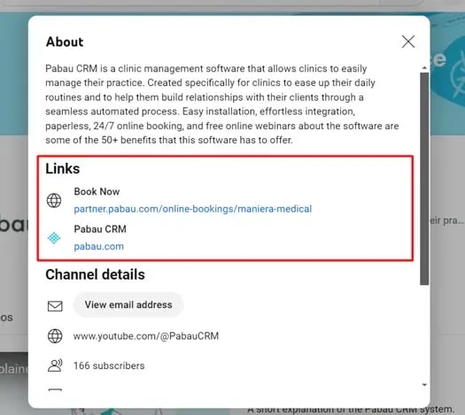 How to Include Your Online Booking Link on YouTube_5