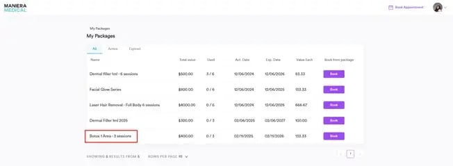 How to Pay with Package when Booking Online_3