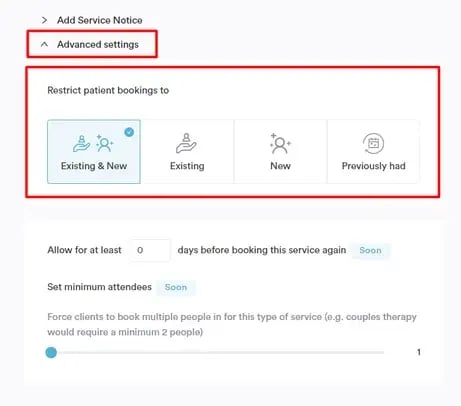 How to Restrict Patient Bookings_3