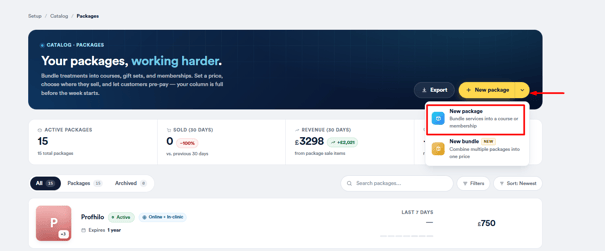 new-pckage-create