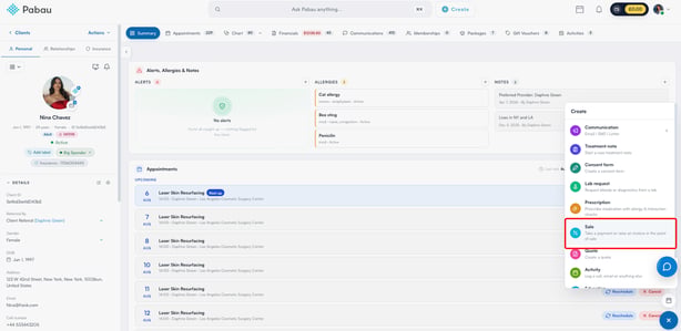 create-sale-pos-client-card