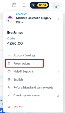 presccription page acessss