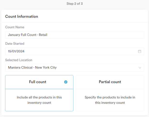 How to Start a New Inventory Count_2