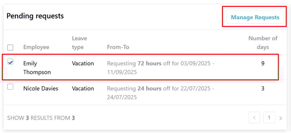 How to Approve a Leave Request2