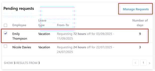 How to Approve a Leave Request2